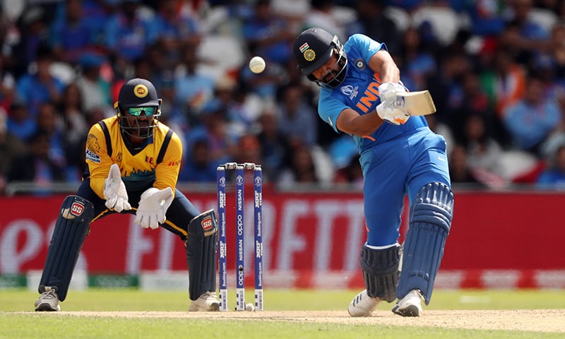 103 against Sri Lanka gave Rohit Sharma the world record for most centuries in single WC edition