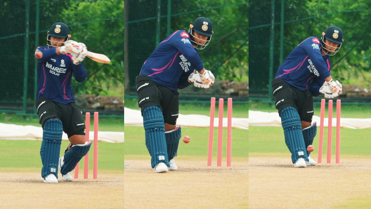 WATCH- Vaibhav Sooryavanshi prepares for Duleep Trophy's red-ball challenge with help of Rajasthan Royals