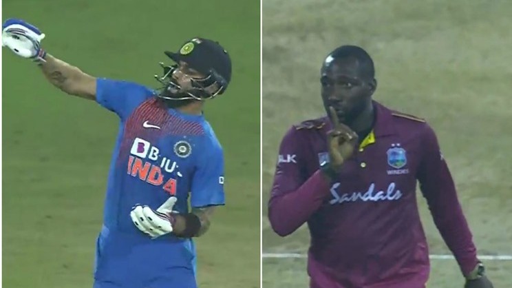 The two had a real go at each other during last year's T20I series | screengrab/Twitter