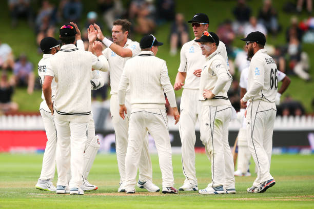 Man of the Match Tim Southee took 9 wickets against India in Wellington Test (photo - Getty) 