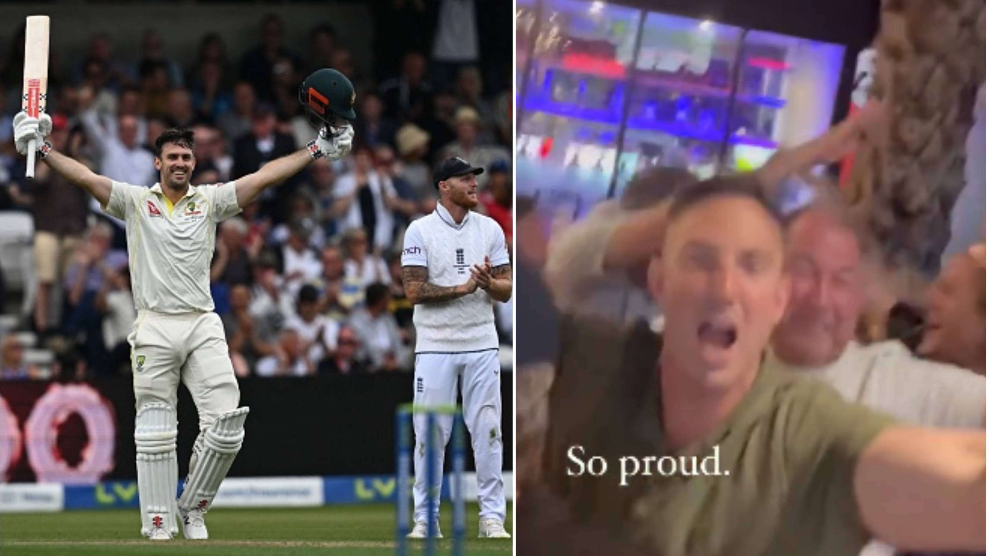 Ashes 2023: WATCH – Mitchell Marsh's family goes ballistic while celebrating his sensational century at Headingley