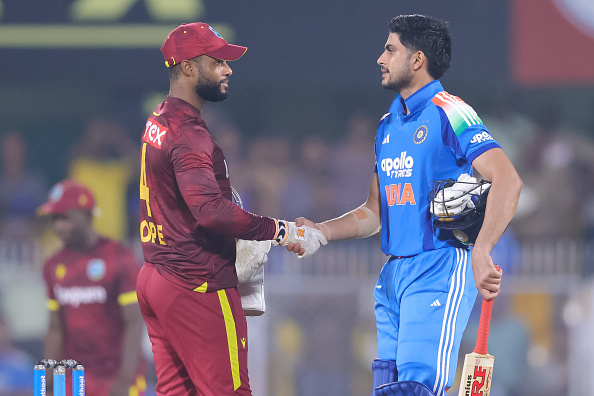 Shubman Gill stayed unbeaten on 223 to take India over the line | Getty
