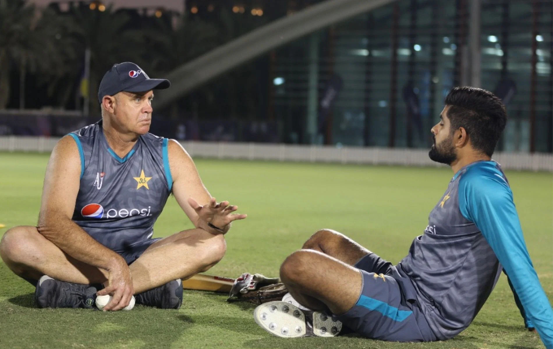 Matthew Hayden and Babar Azam | PCB Twitter