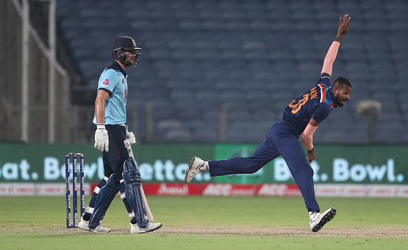 Hardik Pandya bowled a few overs in the recent ODI series against England | Getty