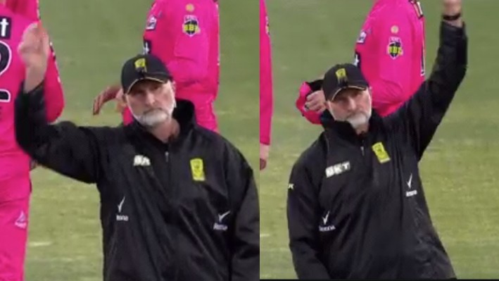 BBL 10: Twitterverse react hilariously to umpire Paul Wilson's power surge signal 