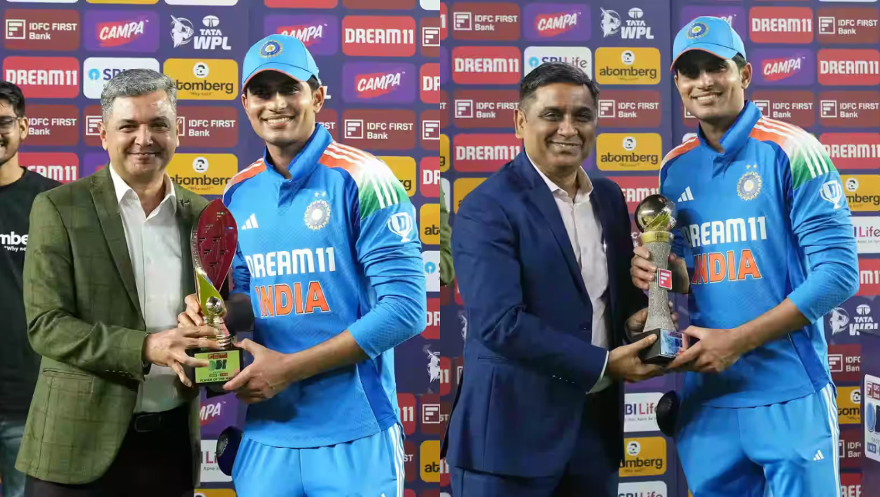 Shubman Gill won the Player of the Match and Player of the Series awards | BCCI