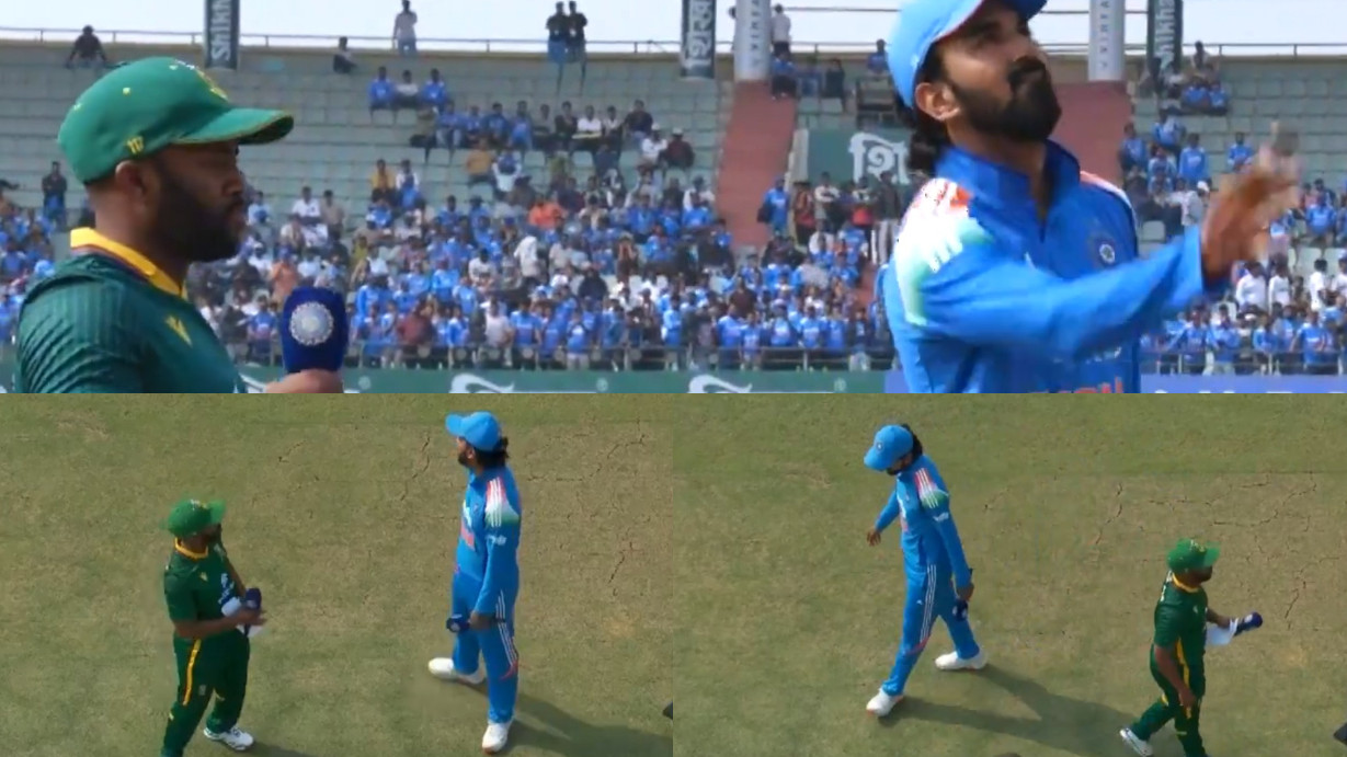 IND v SA 2025: WATCH- KL Rahul’s frustrated reaction as India loses toss for 20th consecutive time in Raipur ODI