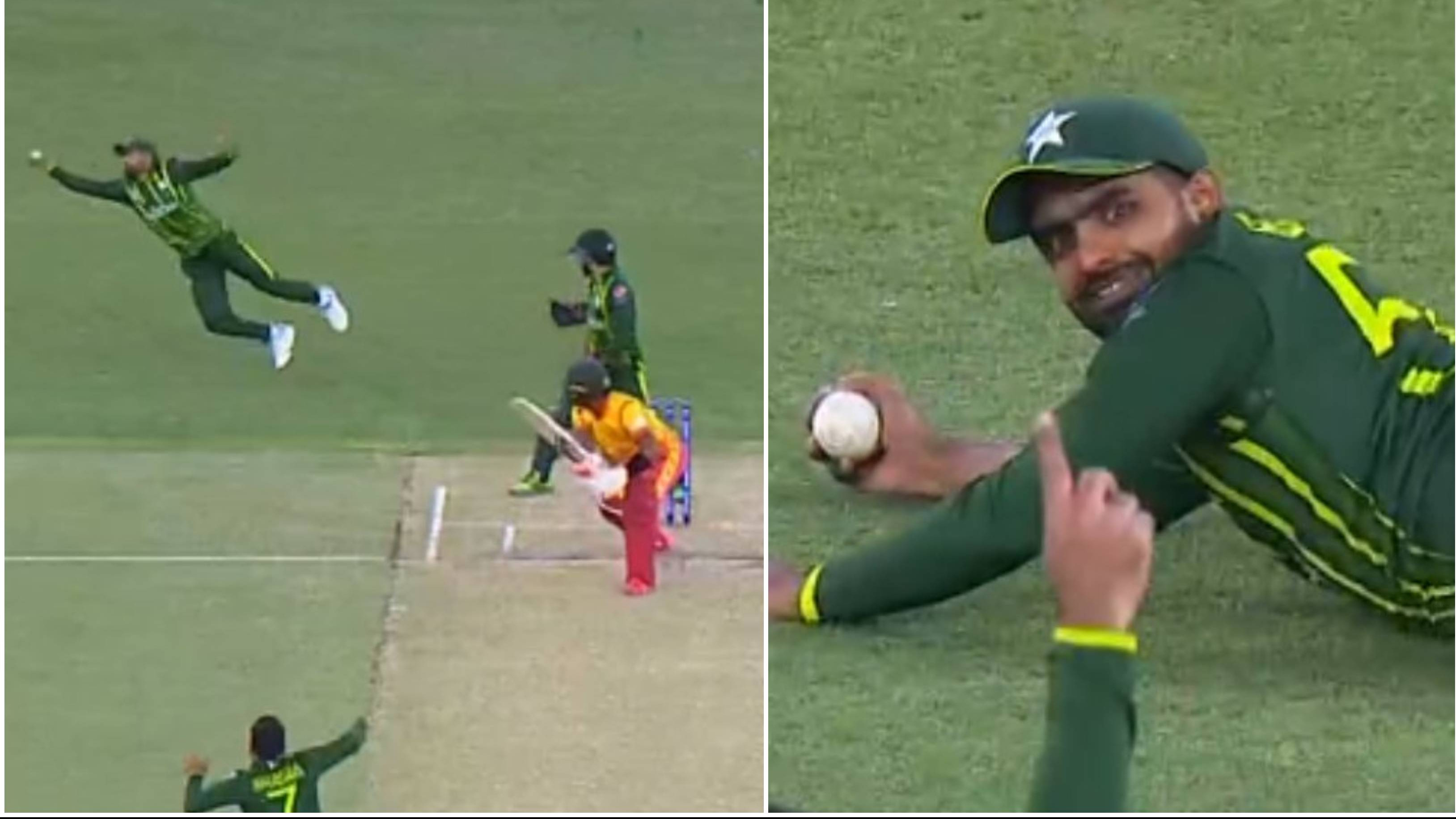 T20 World Cup 2022: WATCH – Babar Azam plucks a one-handed blinder at slip to dismiss Regis Chakabva