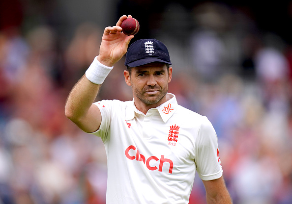 James Anderson celebrates his five-wicket haul at Lord's | Getty