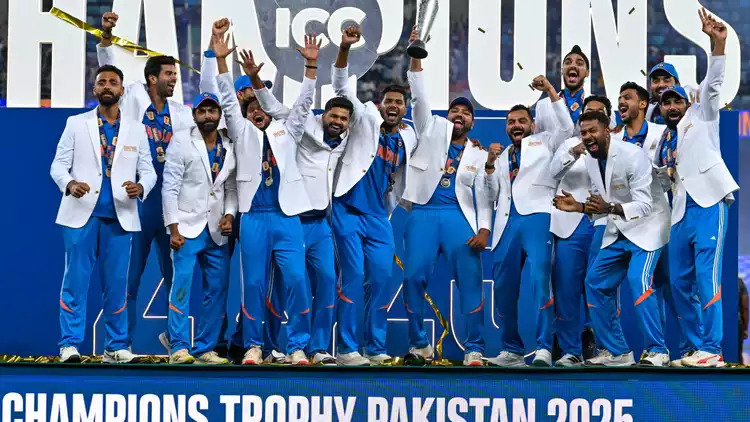 2025 Champions Trophy winners India | Getty