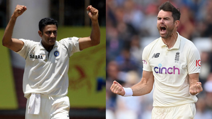 ENG v IND 2021: Anil Kumble congratulates James Anderson for surpassing him in Test wickets tally 