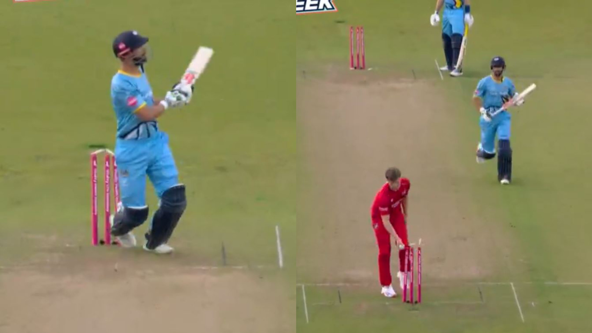 WATCH- Shan Masood survives a hit wicket and run out on the same ball due to unique ICC law