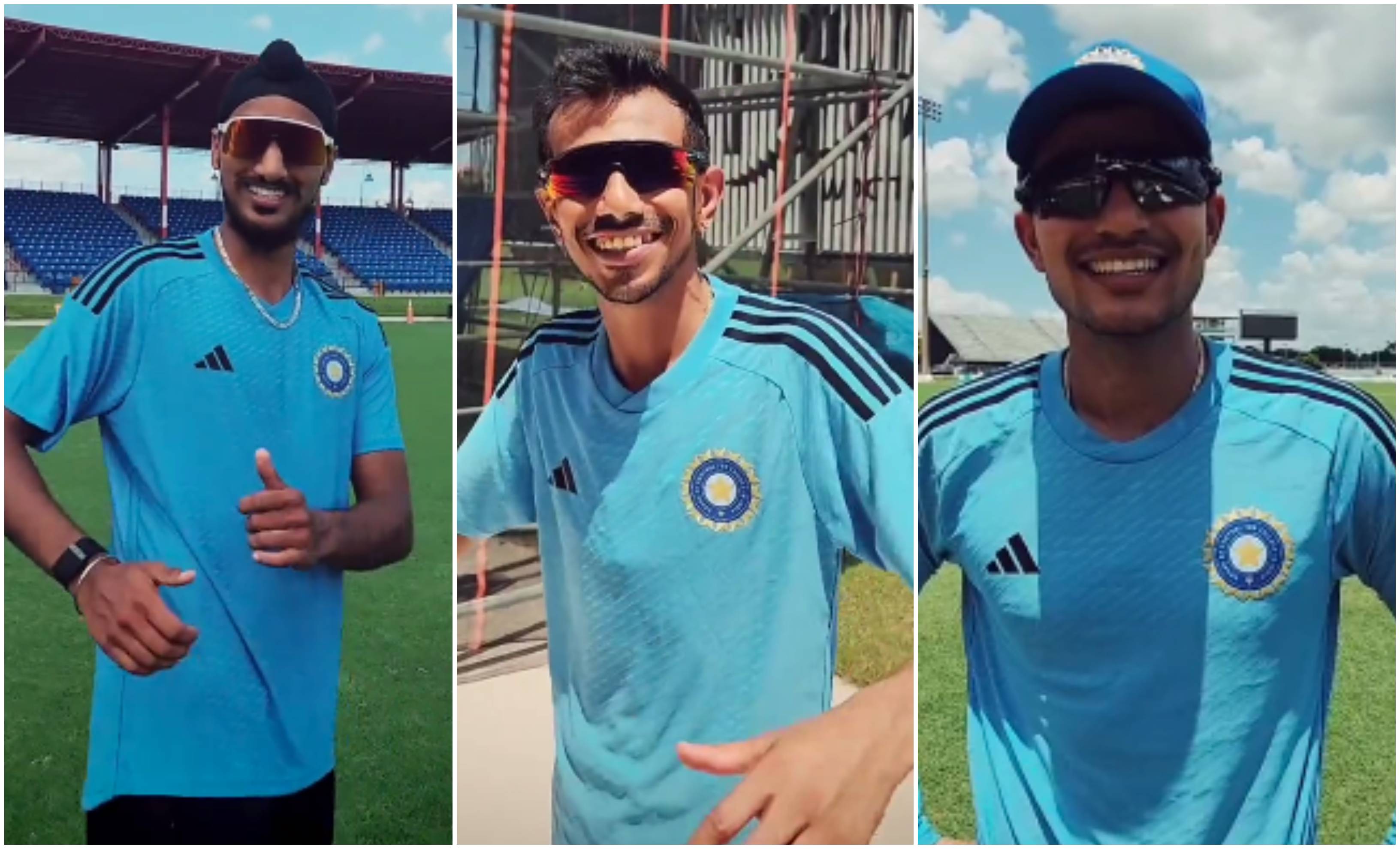 Arshdeep Singh, Yuzvendra Chahal and Shubman Gill | BCCI/Screengrab