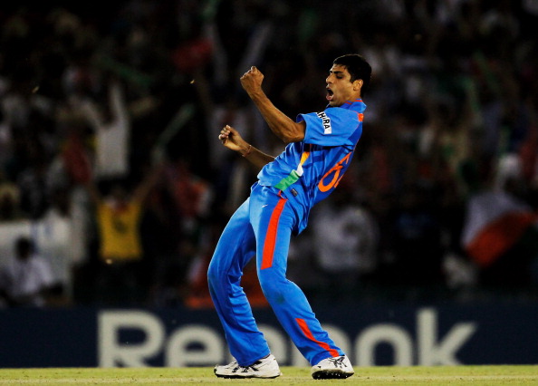 Ashish Nehra in action during the 2011 World Cup | Getty