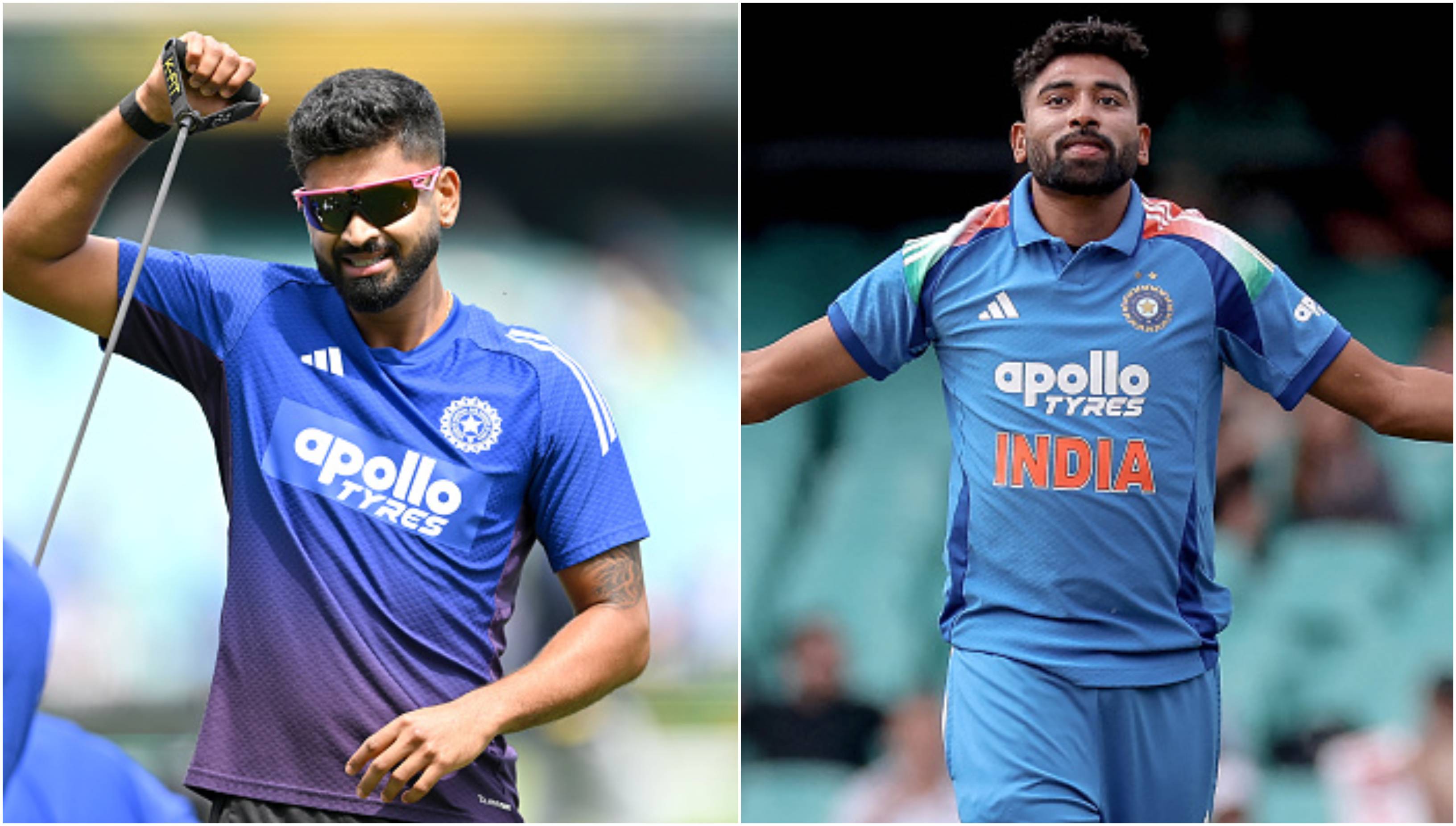 Shreyas Iyer and Mohammed Siraj | Getty