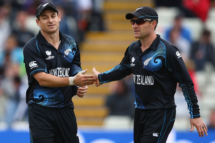 Nathan McCullum with brother Brendon McCullum | Getty