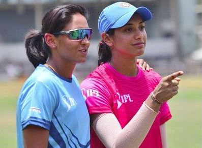 Harmanpreet Kaur and Smriti Mandhana during the women's T20 challenge match | Twitter