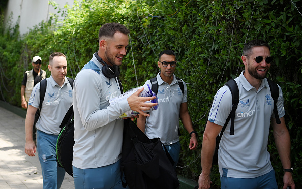 Alex Hales, who made his return to England team since 2019, seen with the squad | Getty