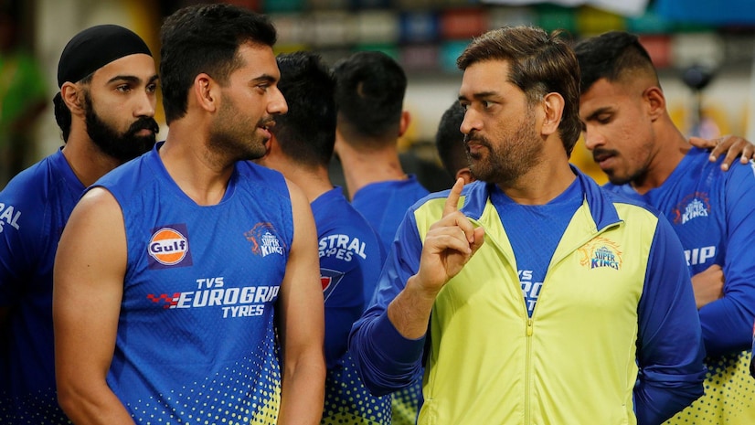 Deepak Chahar and MS Dhoni | CSK X