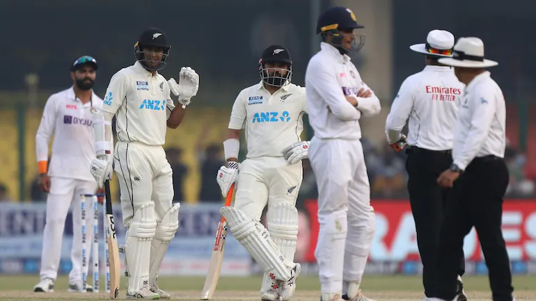 New Zealand denied India a win on day 5, with just one wicket remaining | BCCI