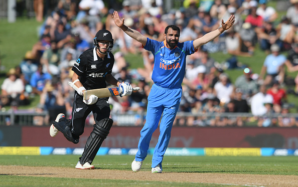 Shami dented the Kiwi batting line-up with three wickets | Getty