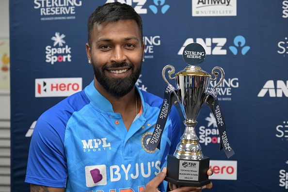 Hardik Pandya won his second T20I series as India captain | Getty