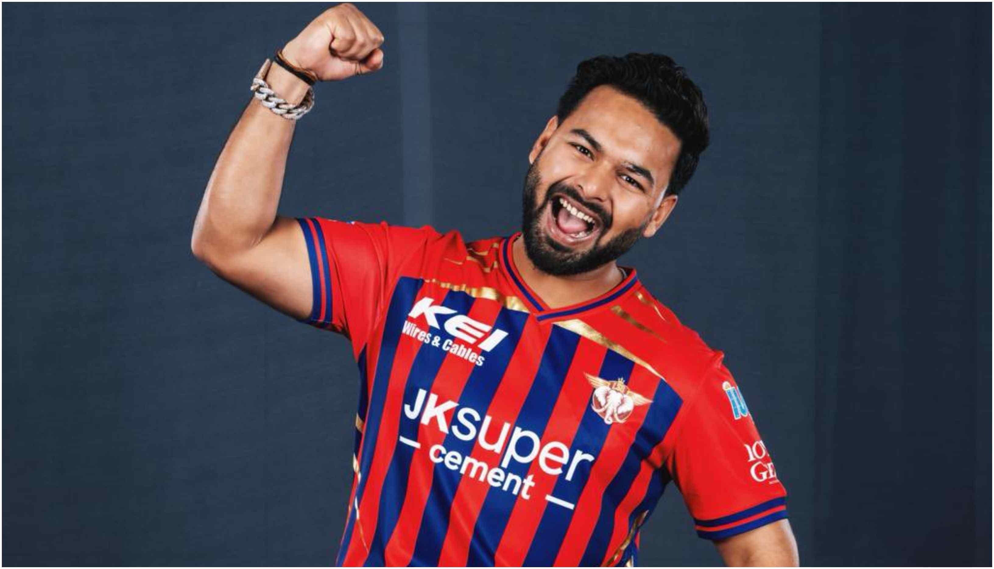 Rishabh Pant in LSG's new kit | X