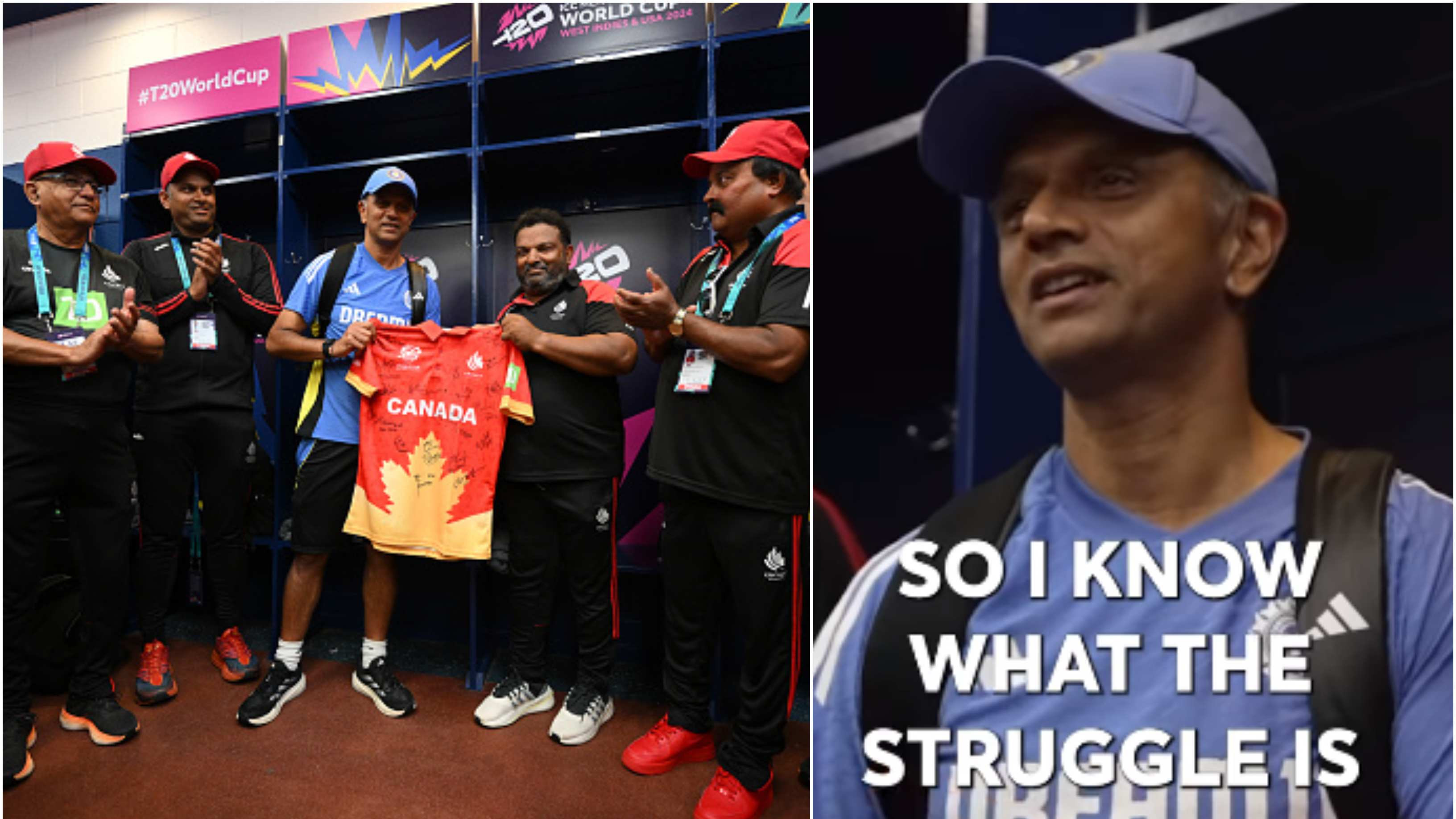 WATCH - “You guys are an inspiration, keep taking it forward”: Rahul Dravid's heartfelt message to Canada players