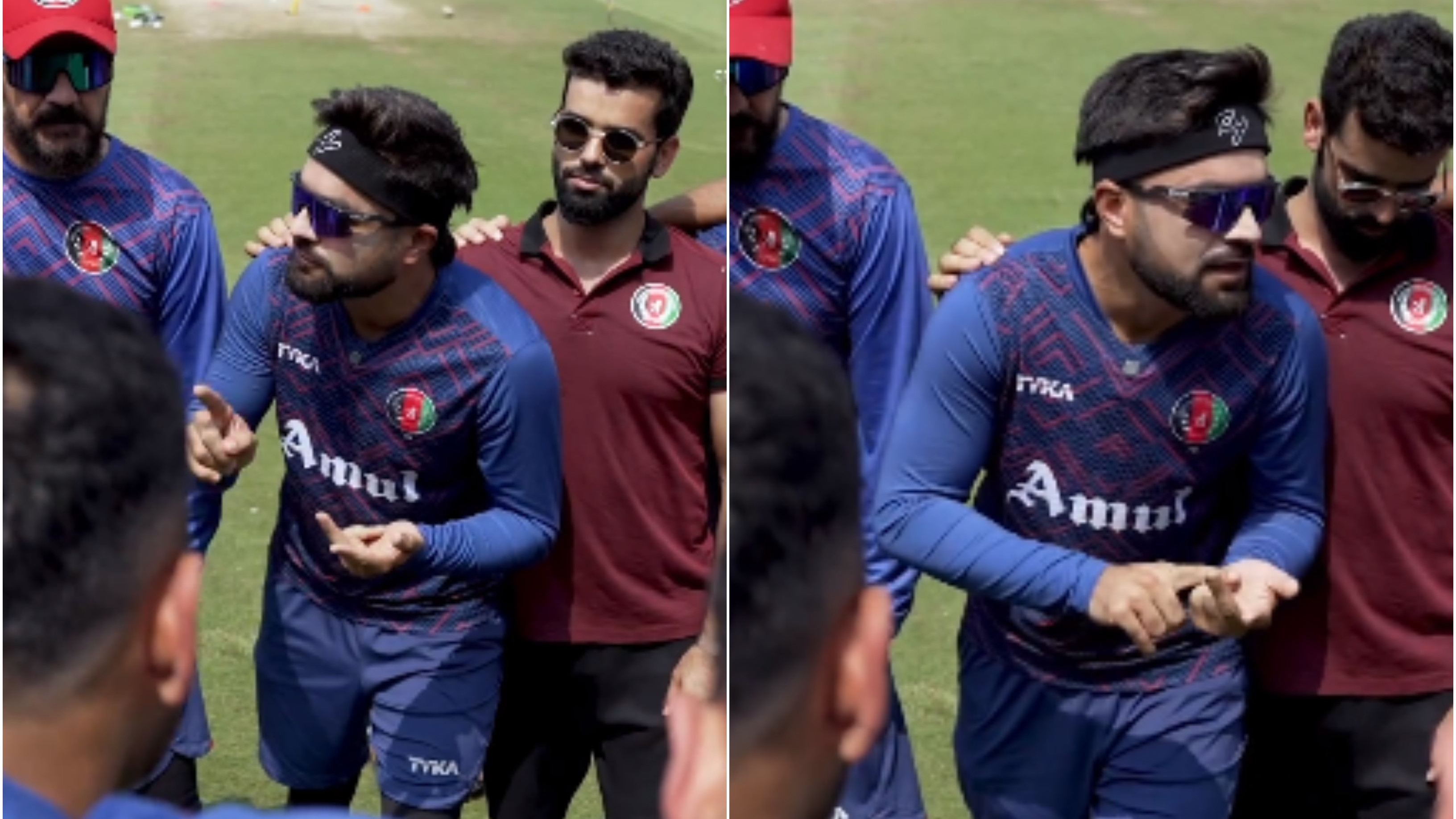 CWC 2023: WATCH – Rashid Khan gives motivational pep talk to his teammates ahead of Afghanistan’s win over Sri Lanka