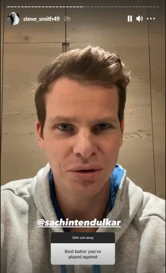 Steve Smith picked Sachin Tendulkar as the best batter to have ever played against | Instagram