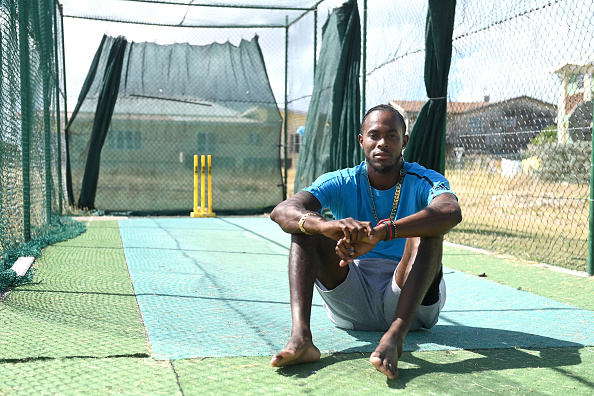 Jofra Archer at his home in Barbados | Getty