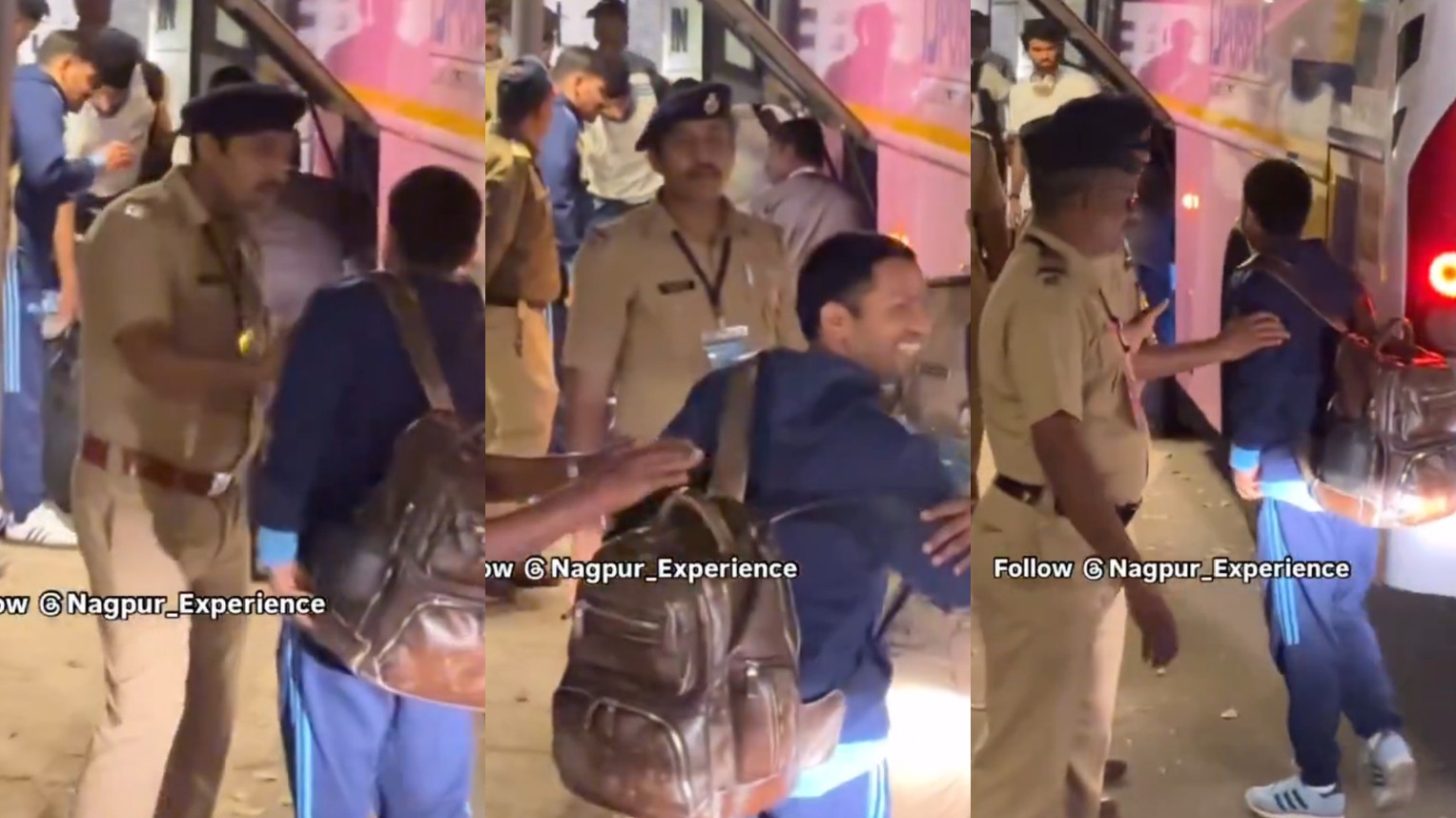 IND v ENG 2025: WATCH- Raghu, Team India throwdown specialist, stopped by Nagpur police from entering team hotel