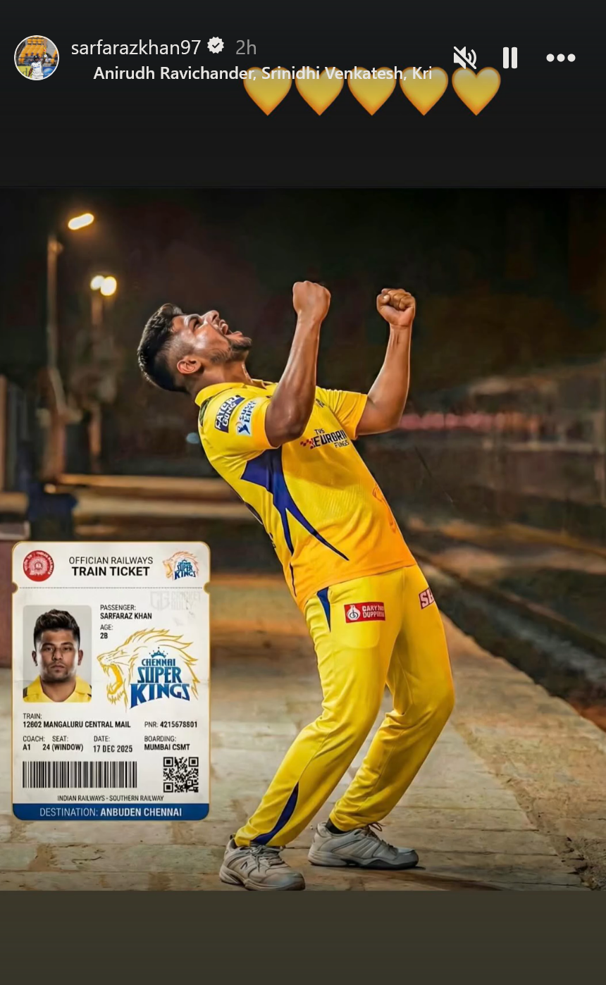 Photo Credit: Sarfaraz Khan Instagram