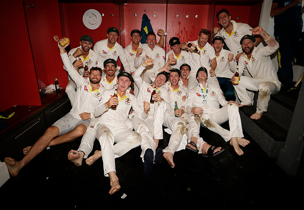 Australian team after the fourth Test win | GETTY 