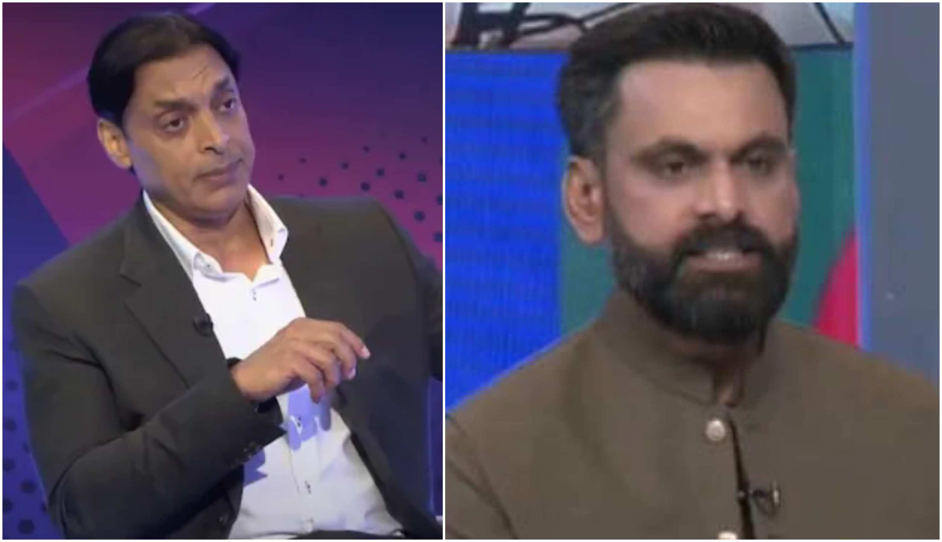 Shoaib Akhtar and Mohammad Hafeez | Screengrab