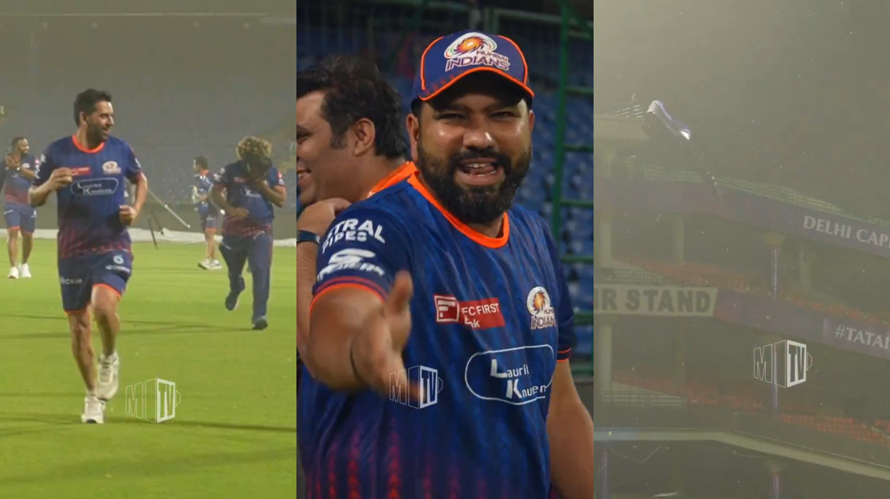 Rohit Sharma urged cameraperson to not film him, but film the storm | MI X