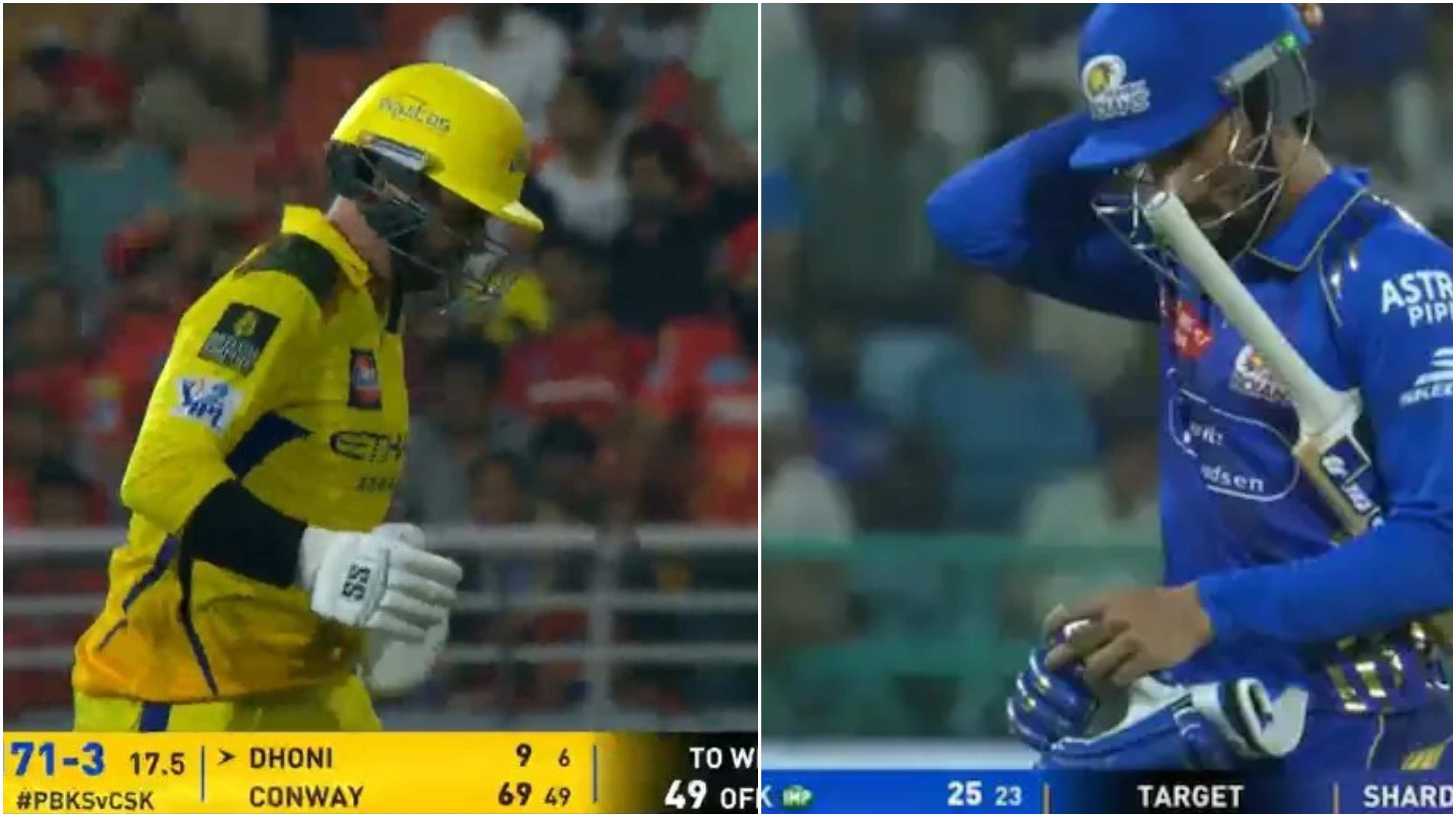 Devon Conway and Tilak Varma have been retired out by their teams in the ongoing IPL | X