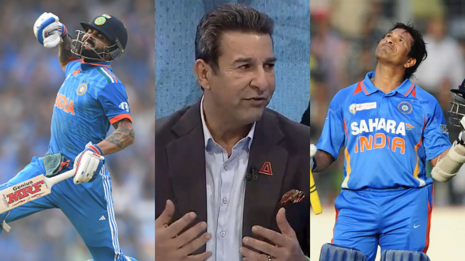 CWC 2023: WATCH- 'I thought who’ll break Sachin's record of 49 ODI tons'- Wasim Akram lauds Virat Kohli