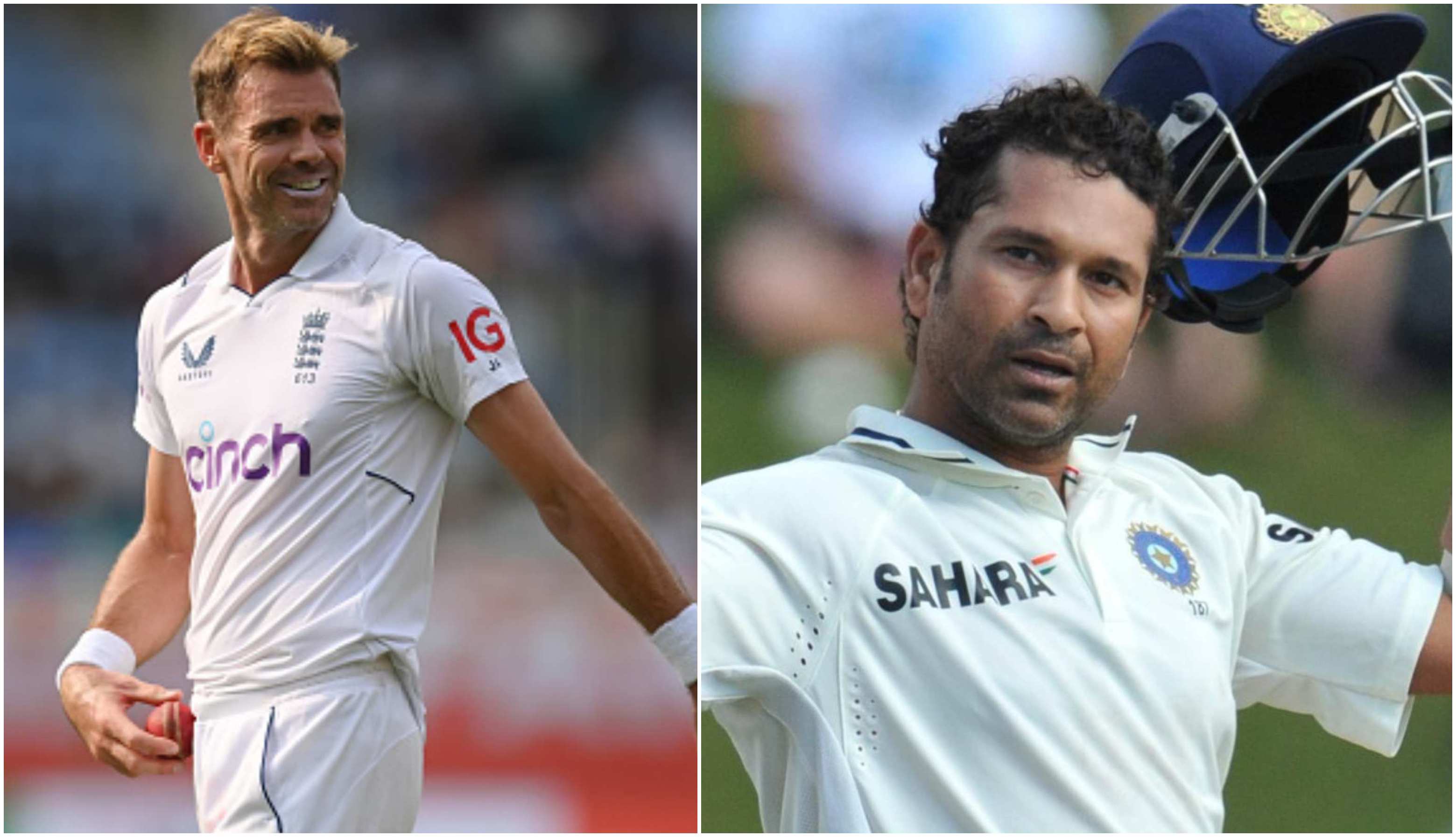 James Anderson and Sachin Tendulkar | Getty