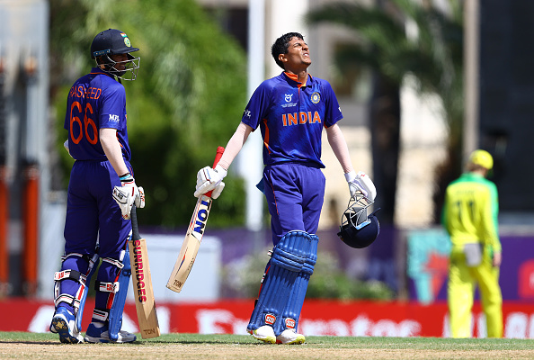 Shaik Rasheed (94) and Yash Dhull (110) propelled India to 290/5 | Getty Images 