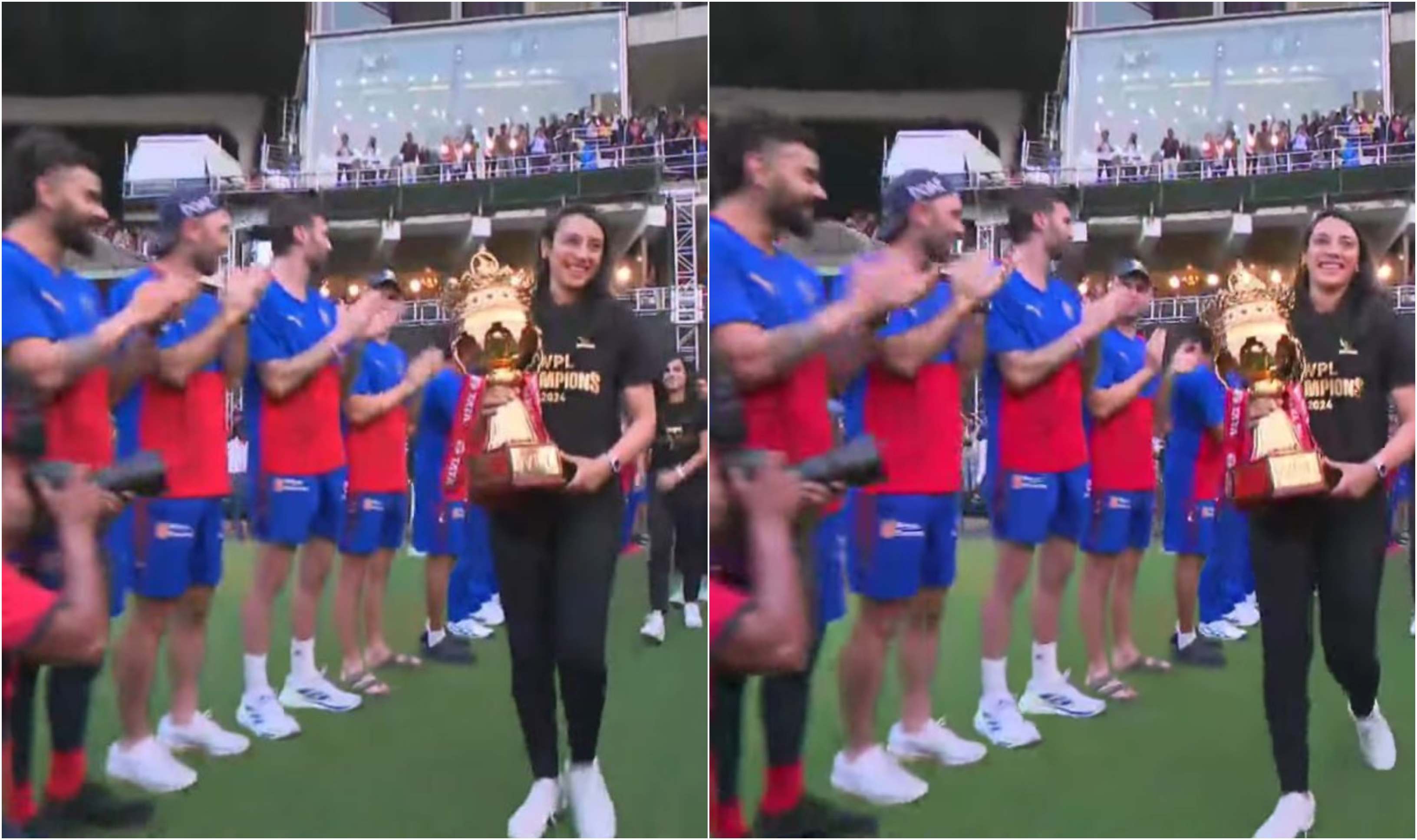 RCB women's team receiving guard of honour | Screengrab