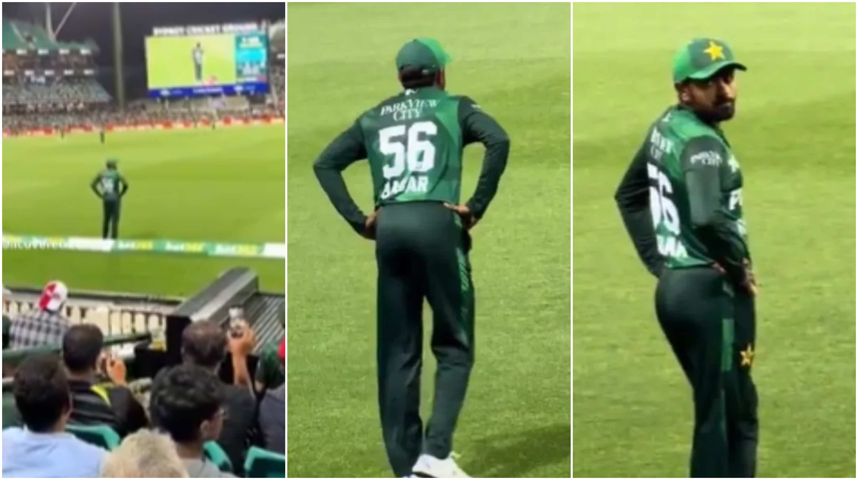 A group of Pakistani fans insulted Babar Azam at SCG | Screengrab