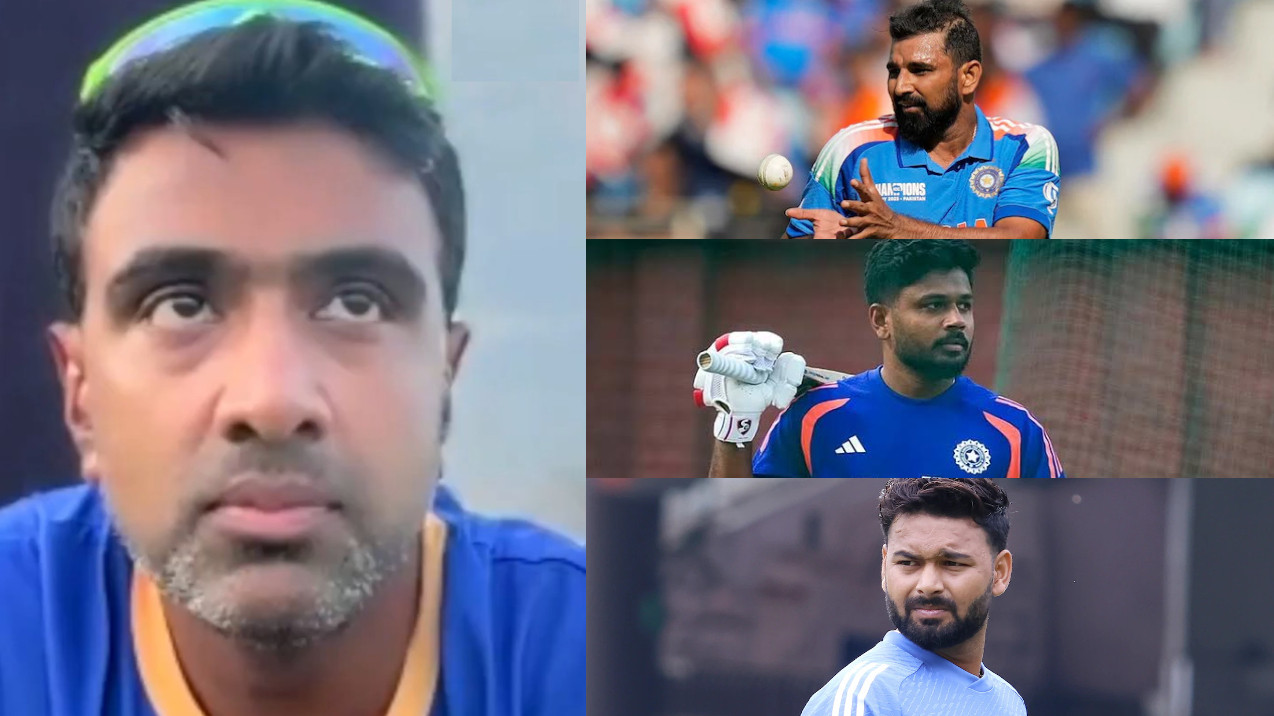 WATCH- Ashwin snubs Pant, Samson and Shami as he picks players who might play in India’s squad for 2027 World Cup