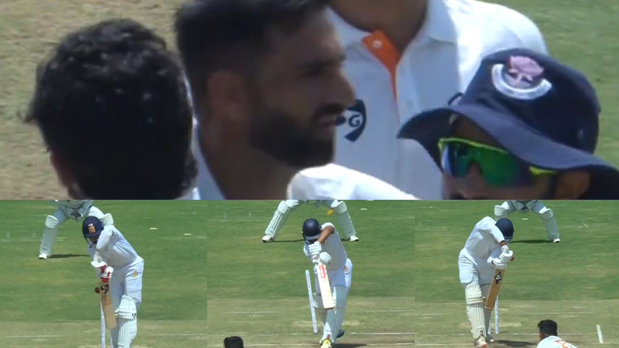 WATCH- J&K’s Auqib Nabi demolishes Karnataka; dismisses Rahul, Karun and Smaran for cheap in Ranji Trophy final