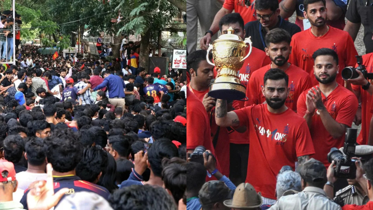 11 lives were lost in stampede outside while RCB celebrated IPL 2025 win in Bengaluru stadium | X