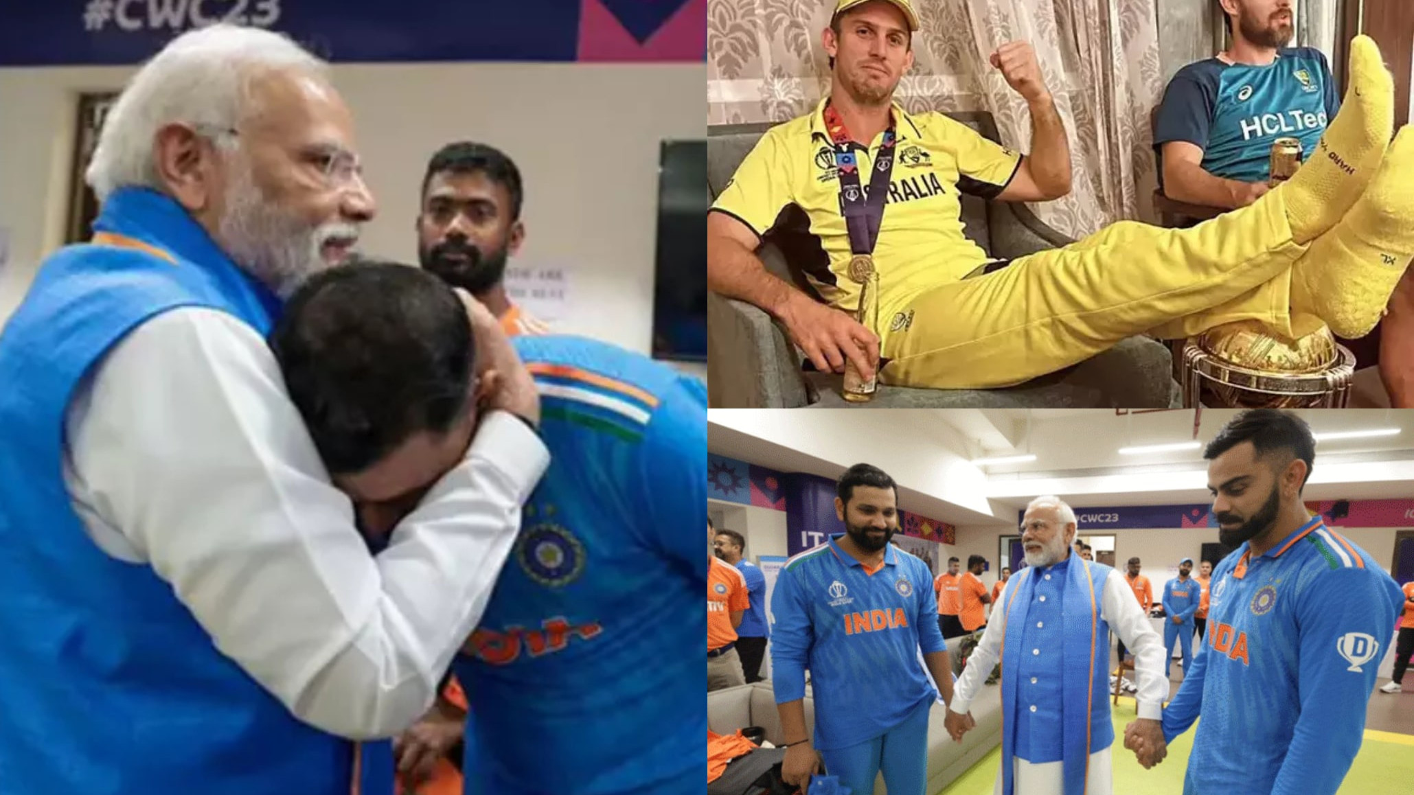 “I’m hurt”- Mohammad Shami slams Mitchell Marsh for putting feet on CWC trophy; thanks PM Modi for encouragement