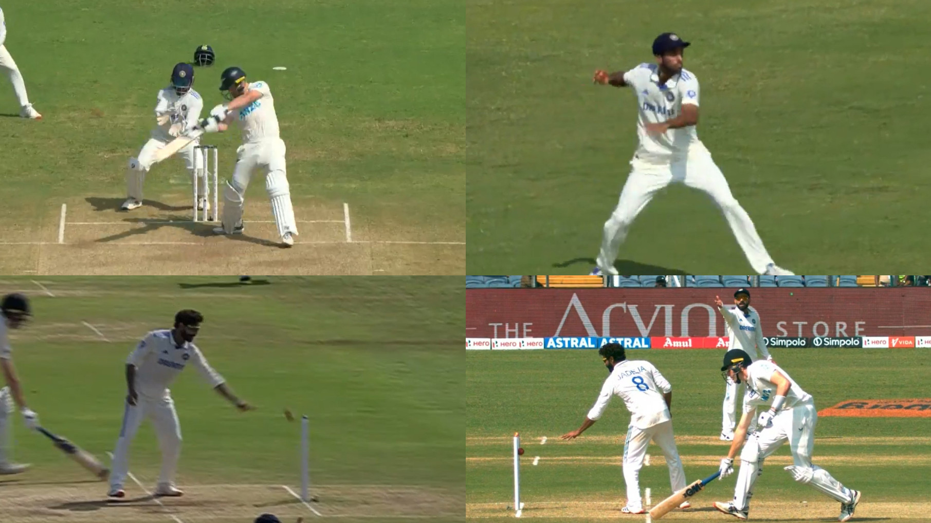 IND v NZ 2024: WATCH- Ravindra Jadeja’s MS Dhoni-like unbelievable run out of Will O’Rourke