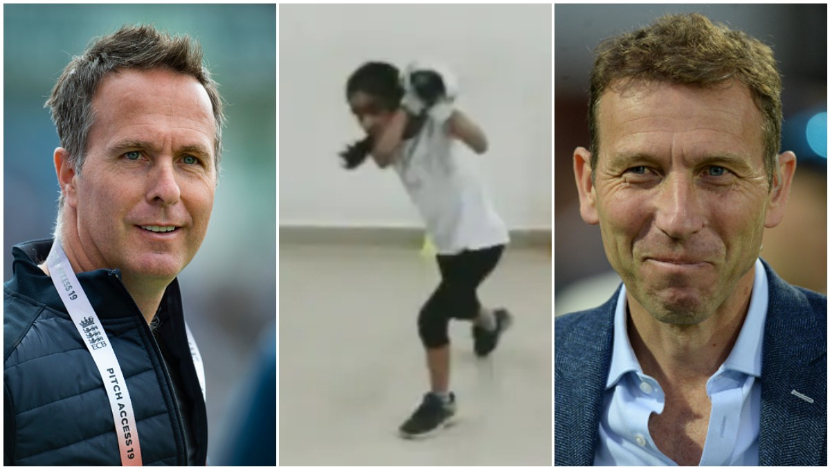 WATCH - Michael Vaughan and Michael Atherton in awe of 7-yr-old Indian girl's stroke play