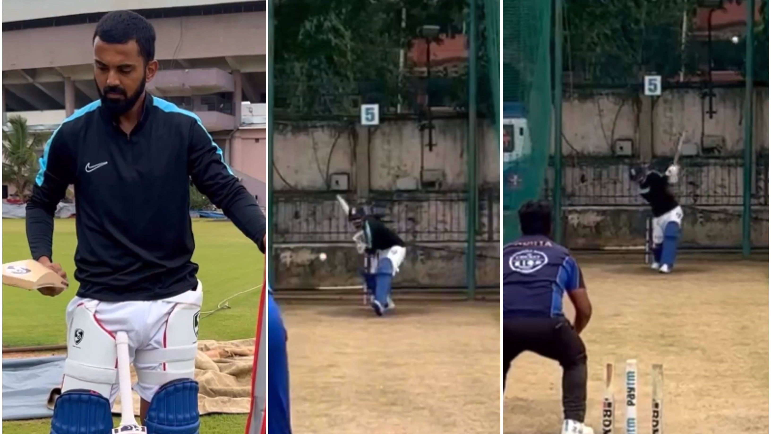 WATCH: KL Rahul walks out for a net session at NCA; plays some of his trademark shots