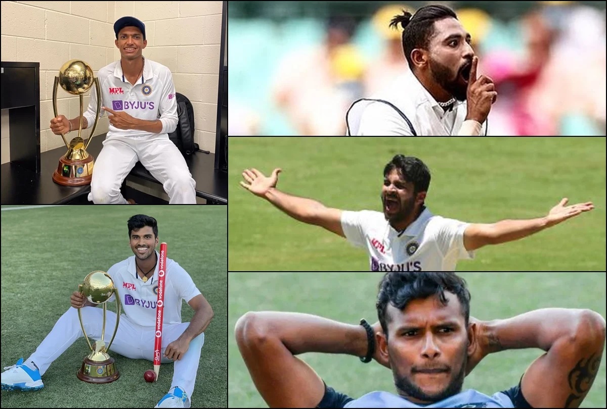 Total experience of Indian bowlers in Brisbane Test was 9 Tests, with two debutants